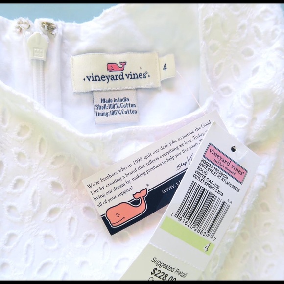 Vineyard Vines Eyelet Fit And Flare Dress - Picture 6 of 7